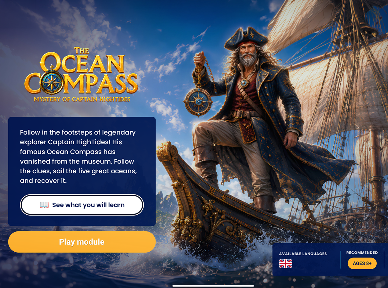 Ocean Compass story and mission screen