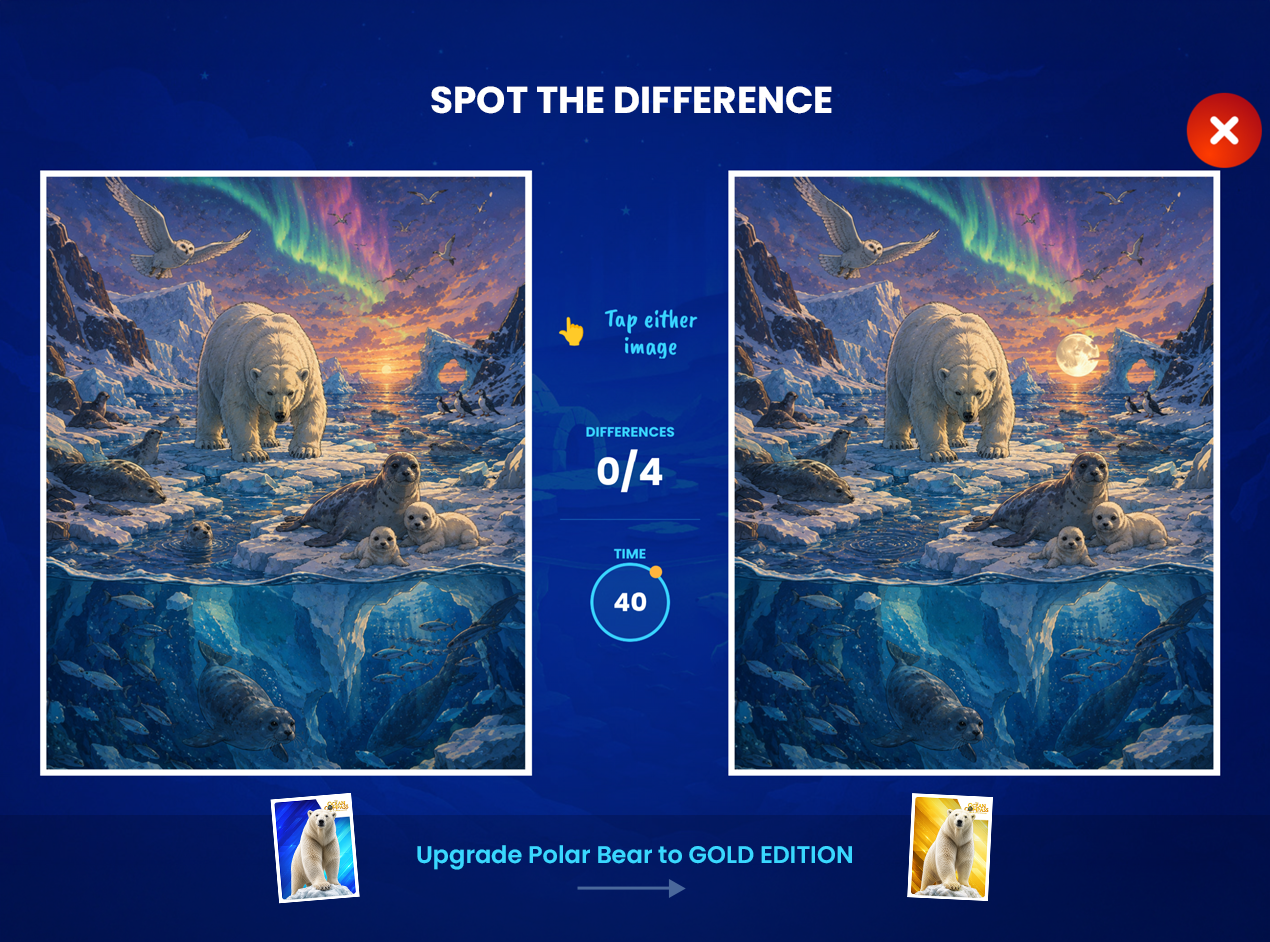 Edju Cat minigame screen
